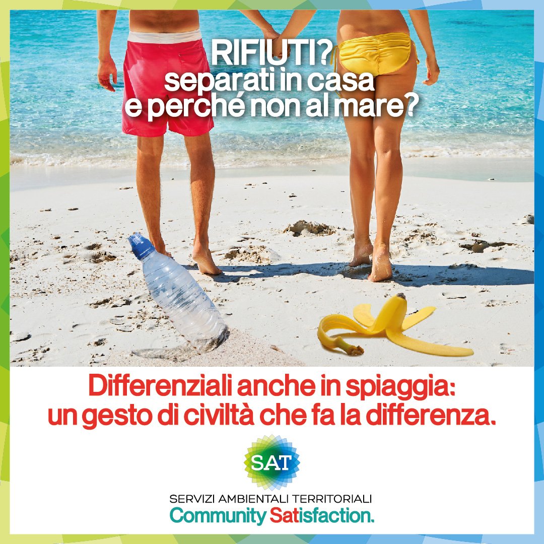 Anche in spiaggia… Ricicla correttamente!