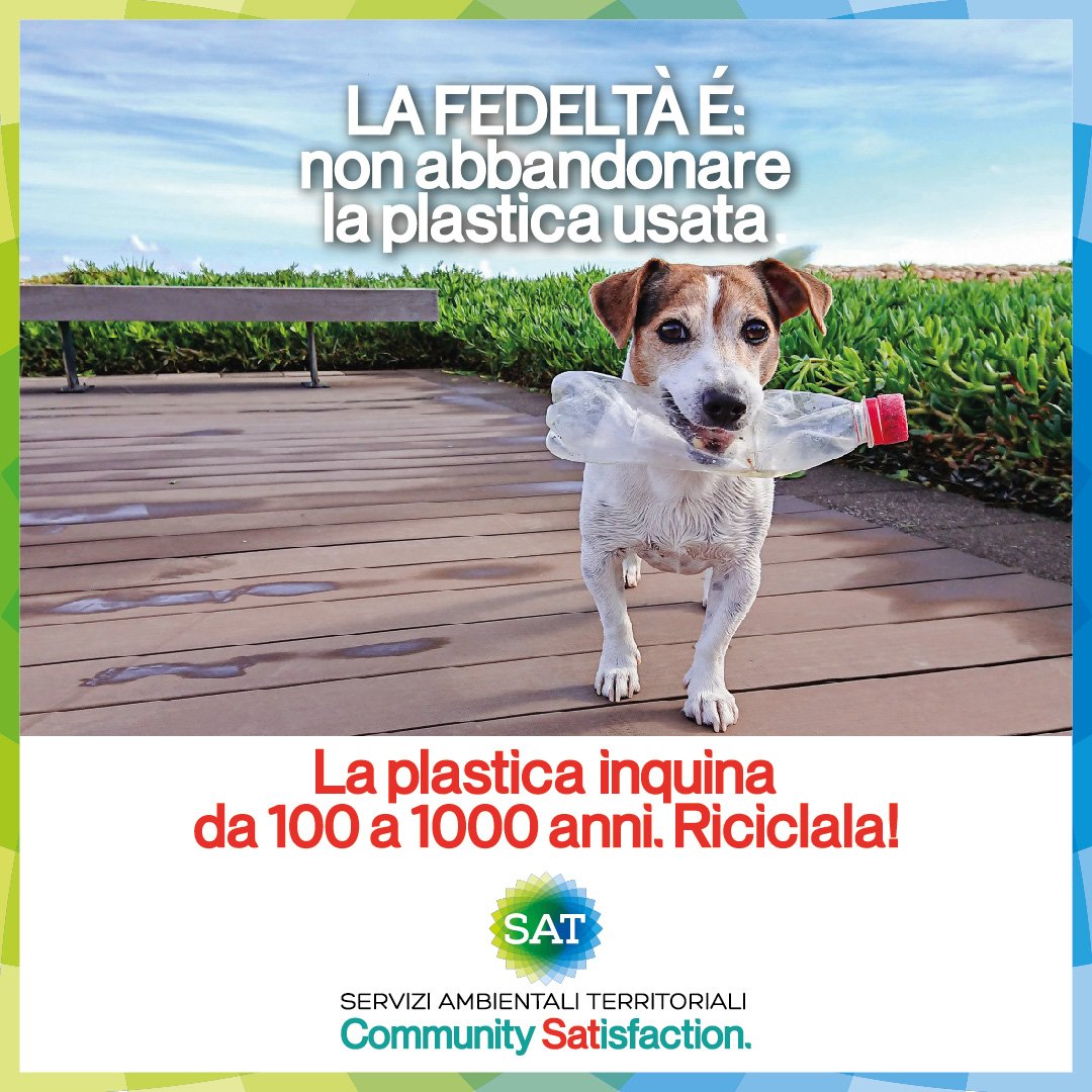 La plastica inquina per 100 anni… Non disperderla nell’ambiente!
