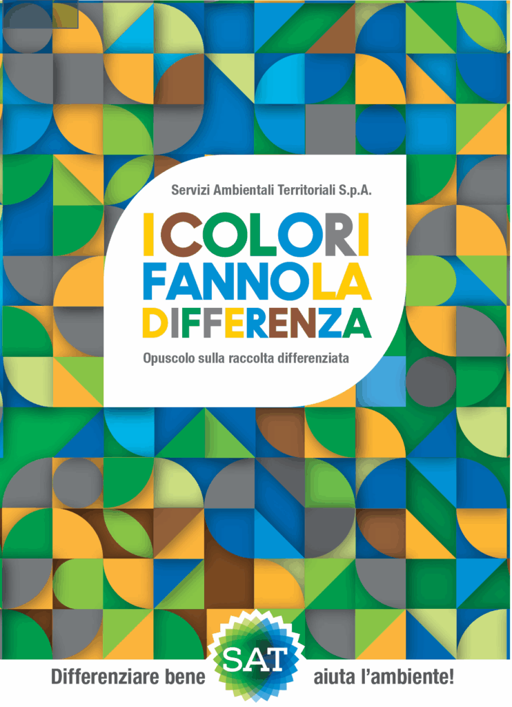 Opuscolo SAT raccolta differenziata. Scopri come fare correttamente la raccolta differenziata